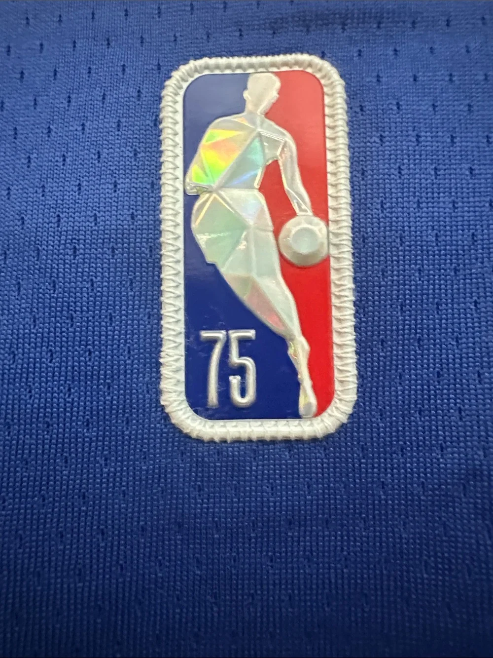 Nike Blue Clippers Basketball Jersey with Red and White Trim